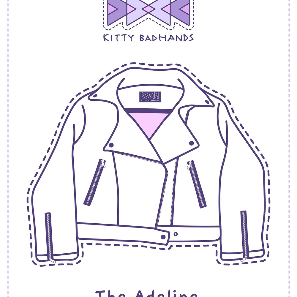 Pastel Squares Adeline Jacket (Custom) - Kitty Badhands - Coats & Jackets - Adeline Jackets - Biker Jackets - Coats
