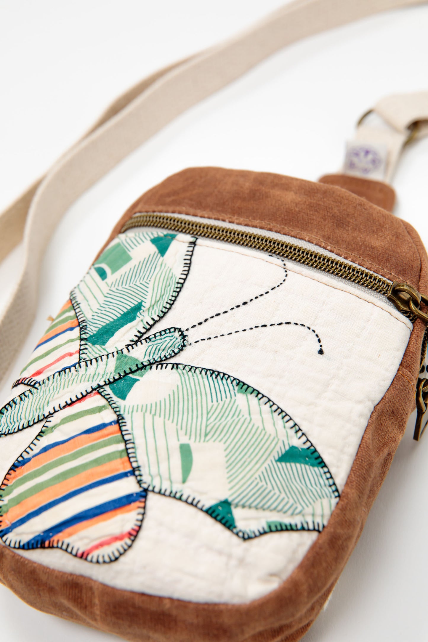 
                  
                    Green Butterfly Crossbody - Brown Canvas
                  
                