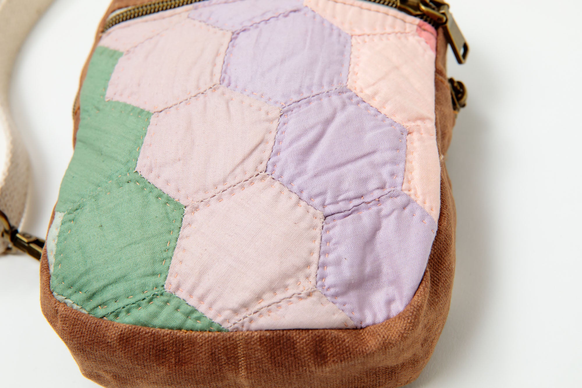 Hotsell Quilted Flower Canvas Shoulder Bag.