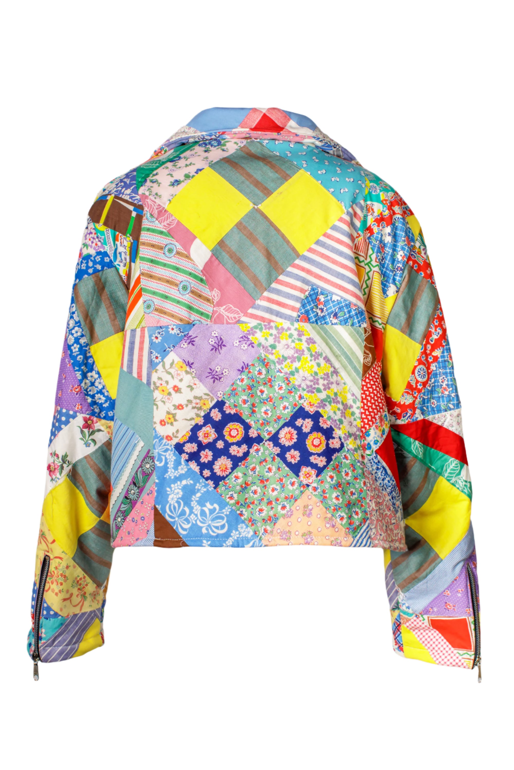Crazy Quilt Cropped Adeline Biker Jacket (2XL) – Kitty Badhands