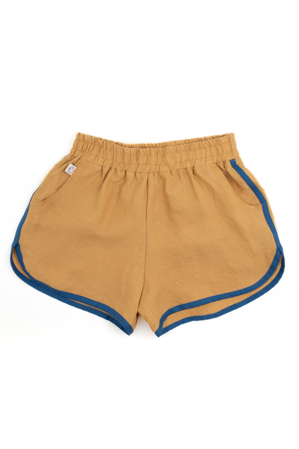 Solid Ath-Linen Shorts