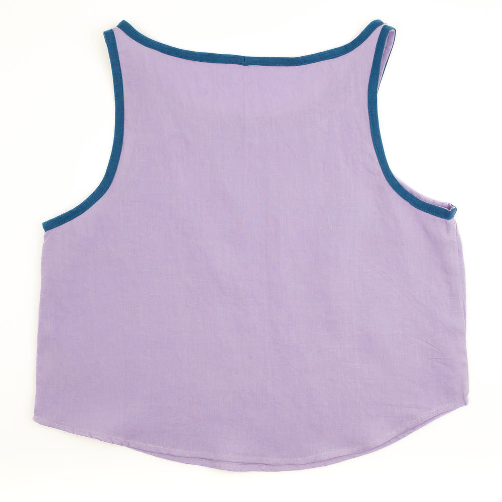 
                  
                    Solid Ath-Linen Tank
                  
                
