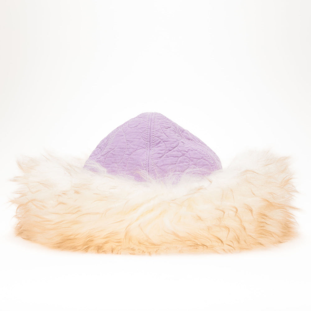 
                  
                    Purple Quilt Shearling Hat
                  
                