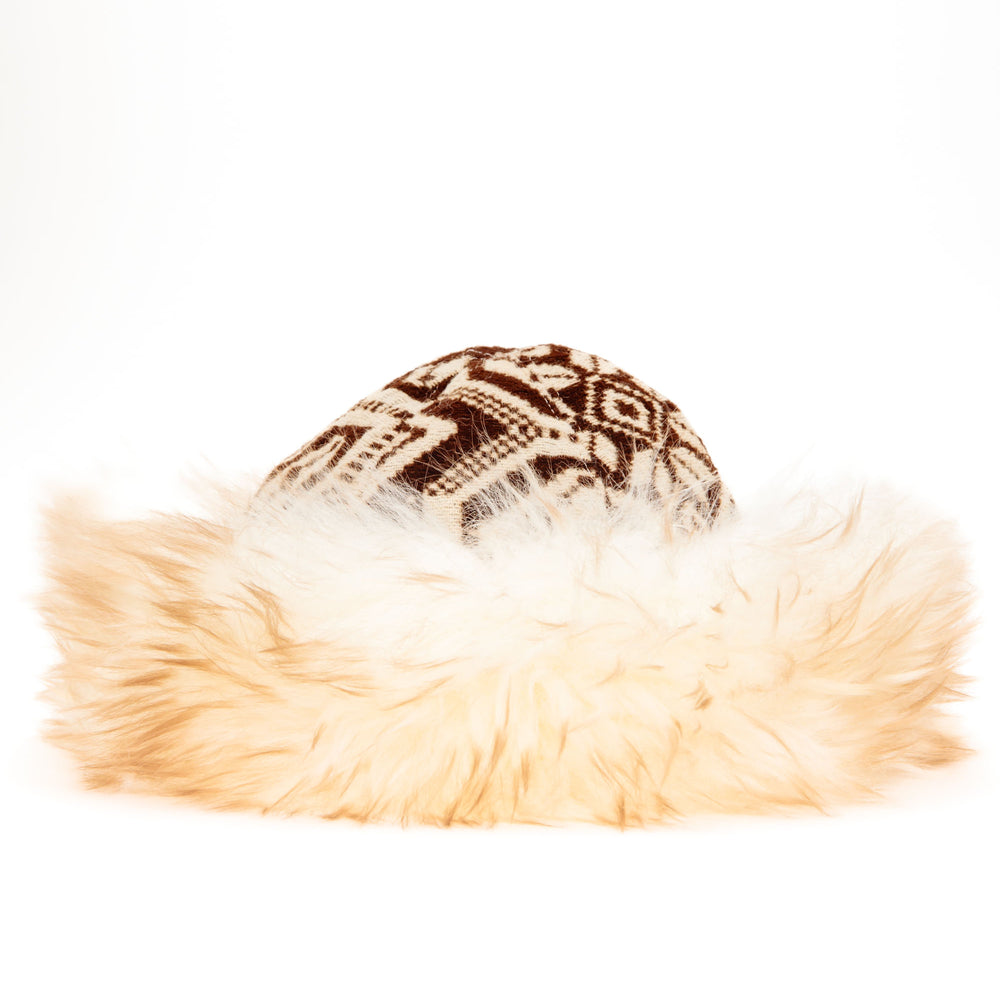 
                  
                    Brown Snowflake Shearling Hat
                  
                