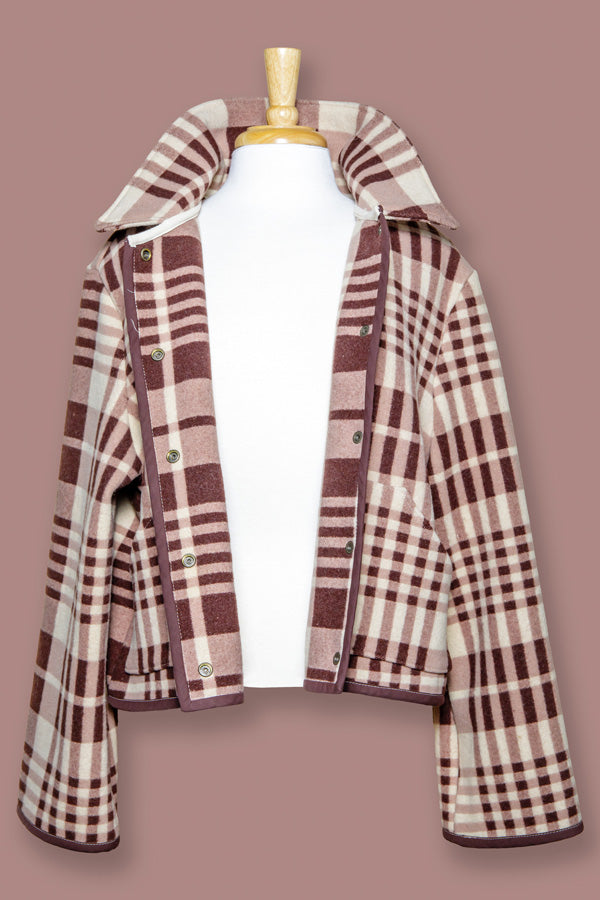 
                  
                    Brown Wool Cropped Coat (Large)
                  
                