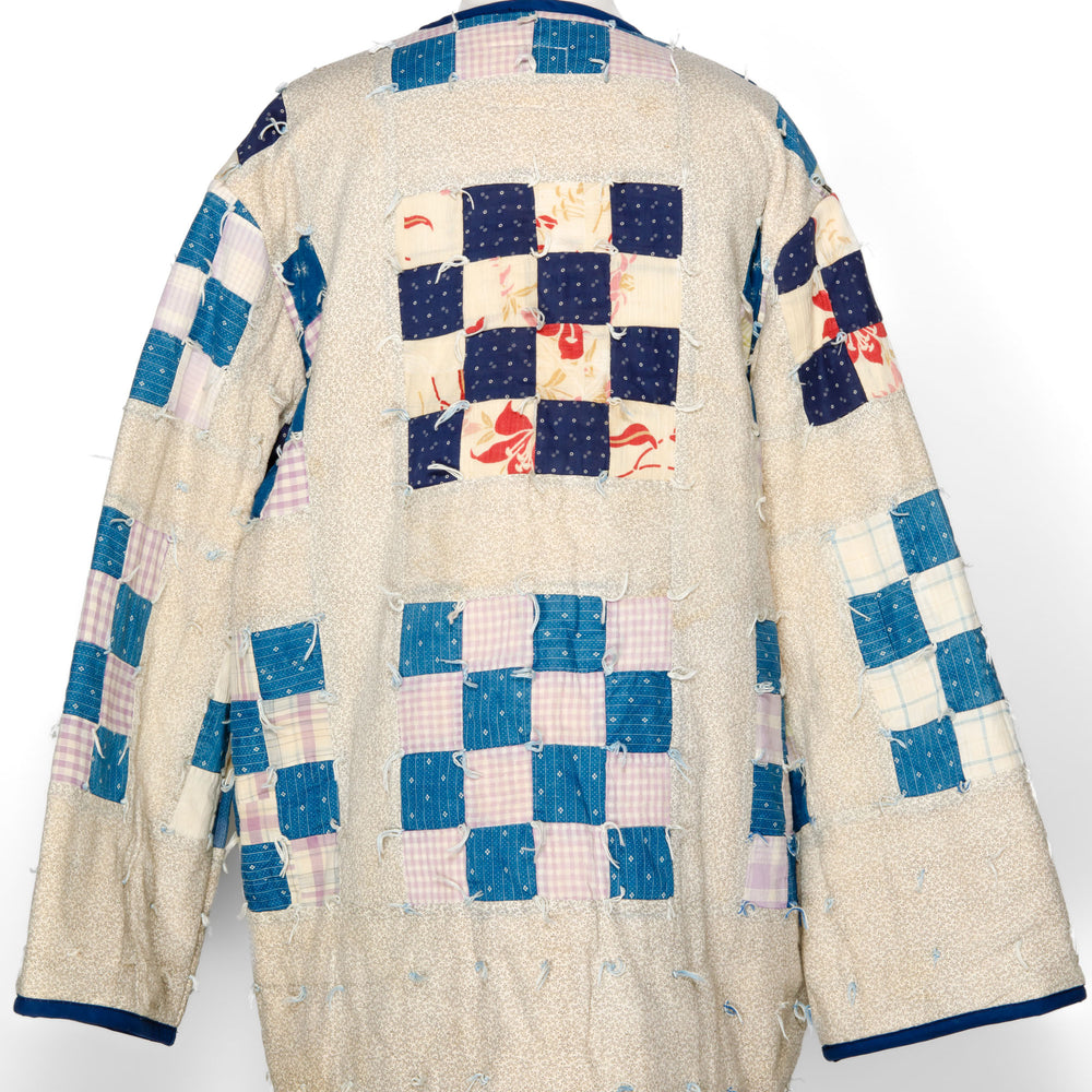 
                      
                        Indigo Patchwork Cardigan Chore Coat (Unisex X-Large)
                      
                    