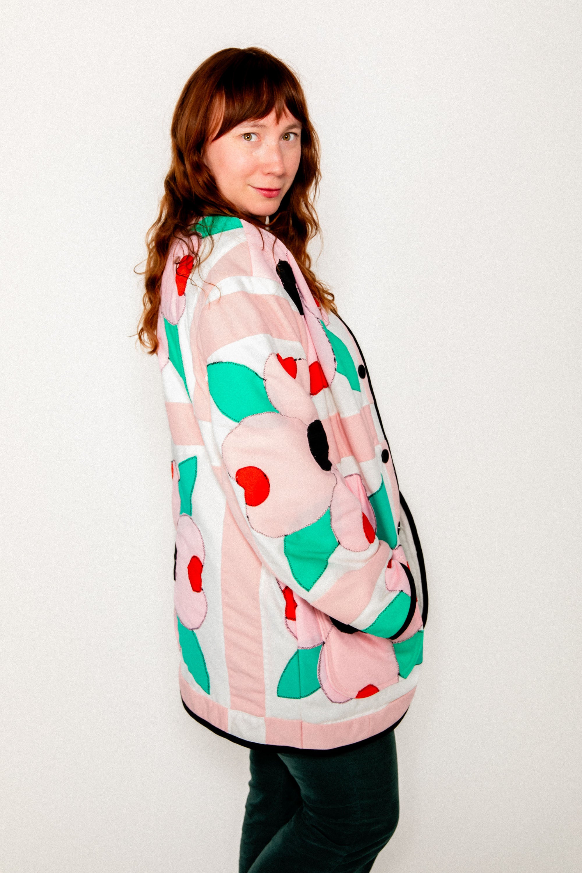 Floral Poly Cardigan Chore Coat (Unisex Medium) – Kitty Badhands