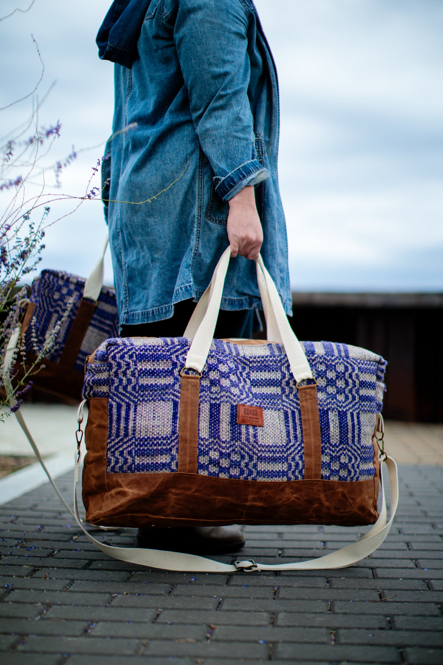 Royal Purple Coverlet Weekender Duffel