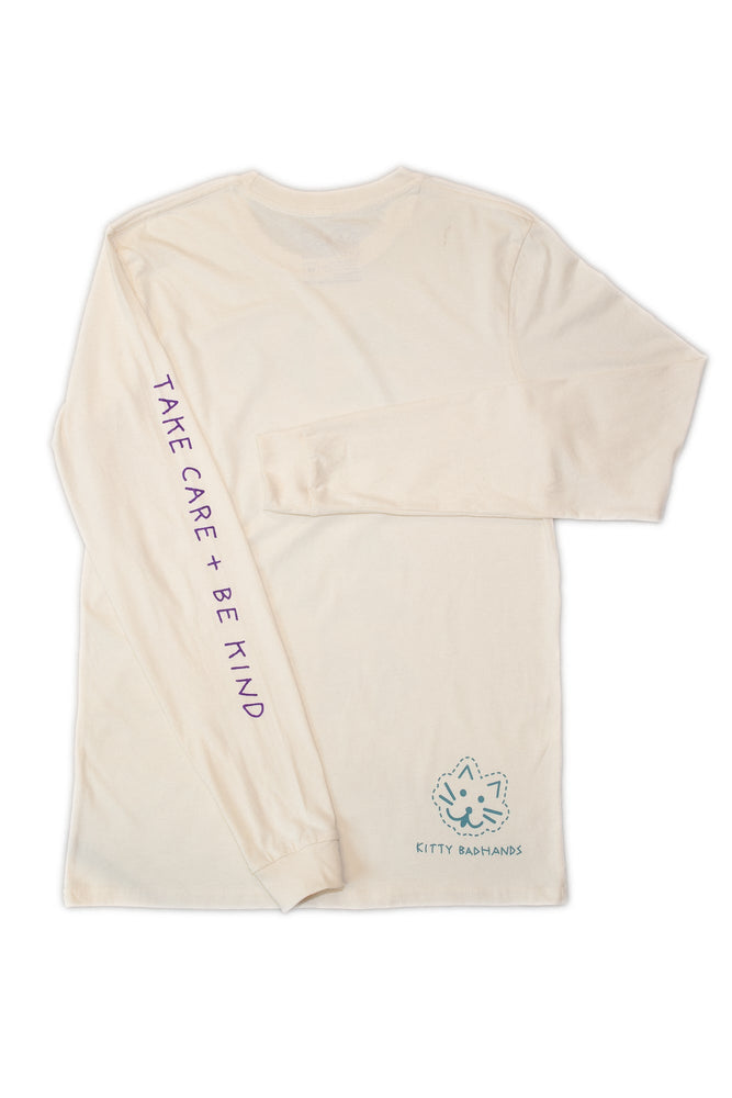 Flying Geese Organic Long Sleeve T-Shirt - Kitty Badhands - Shirts & Tops - long sleeve - Merch - Shirts